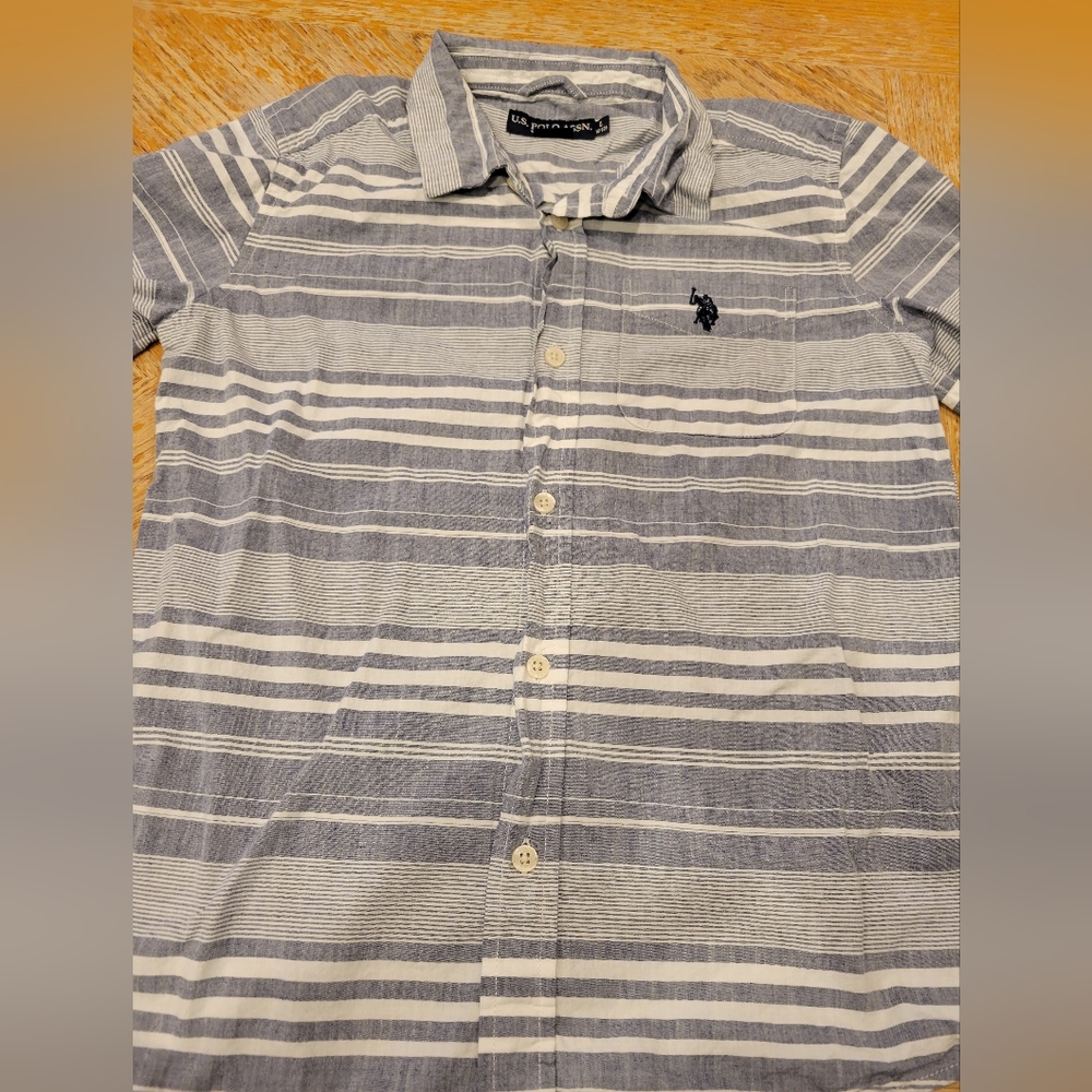 Polo Boys Button front shirt size L 10/12